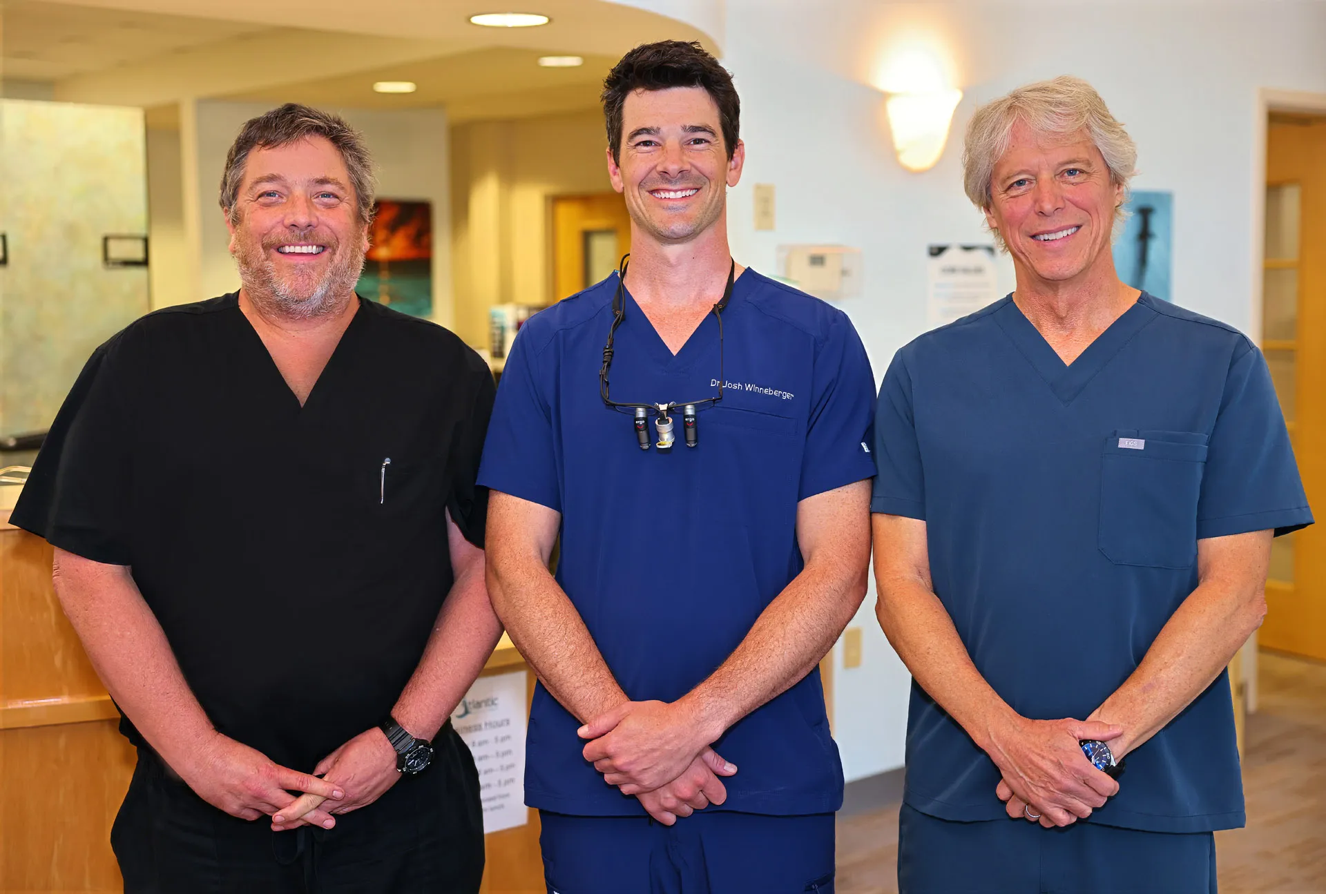 Drs. Lee, Winneberger and Frazelle at Atlantic Dental Group in Wilmington, NC